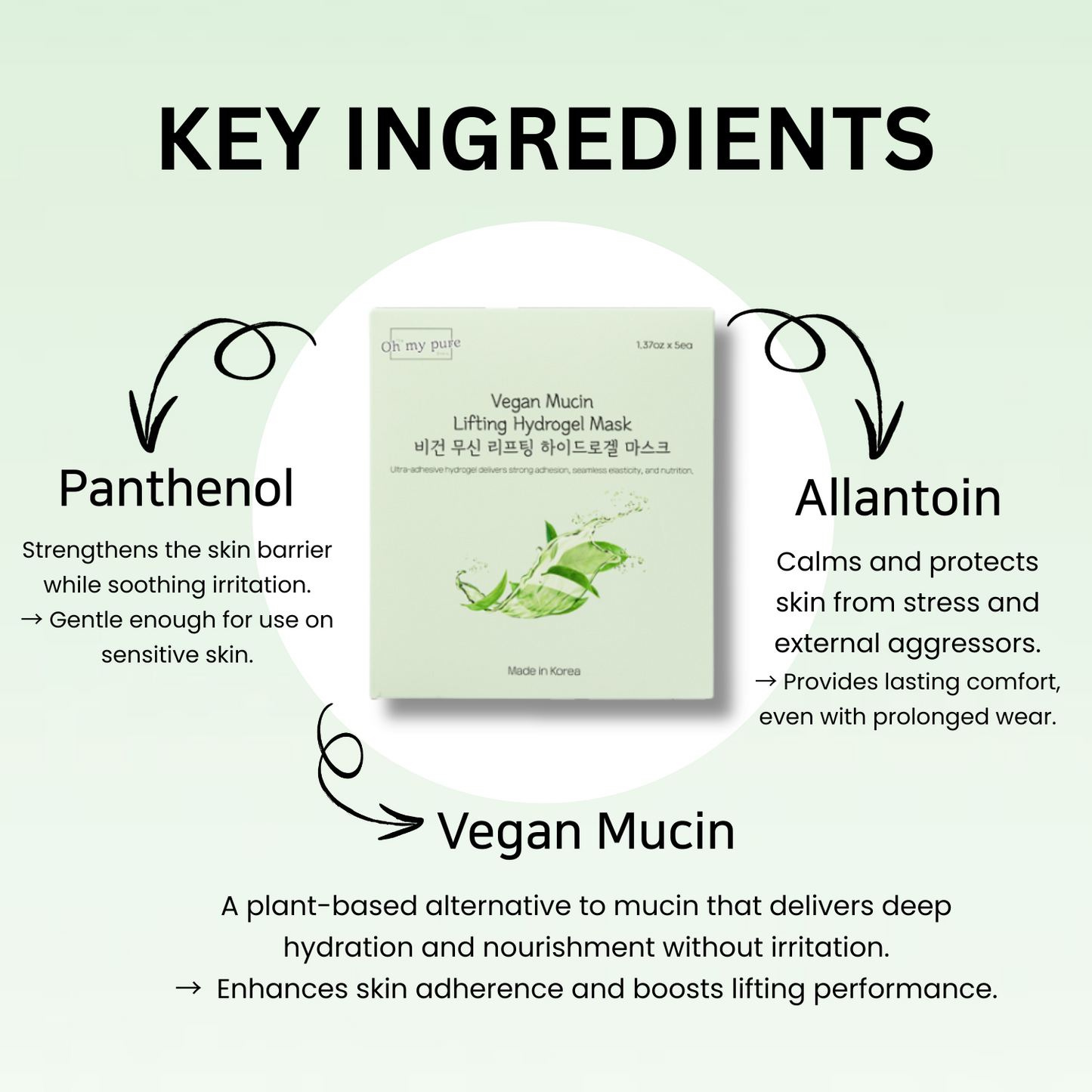 [Mix & Match] Anti-Wrinkle Hydrogel Mask x Vegan Mucin Hydrogel Mask